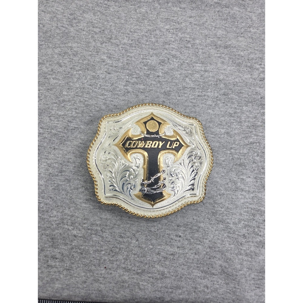 Montana Silversmiths Cowboy Up Large Rodeo Southwestern Western Belt Buckle